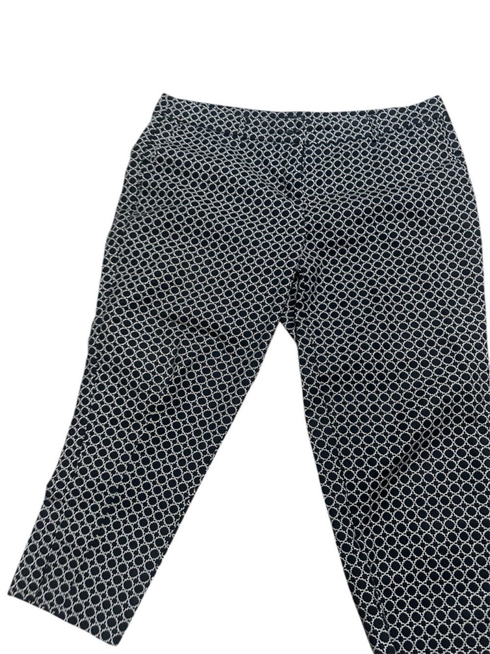 Hillary Ridley Black & White Geometric Stretch Pants